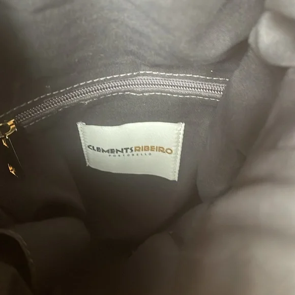 Clements Ribbiro Portobello velvet backpack is gray - Picture 4 of 7